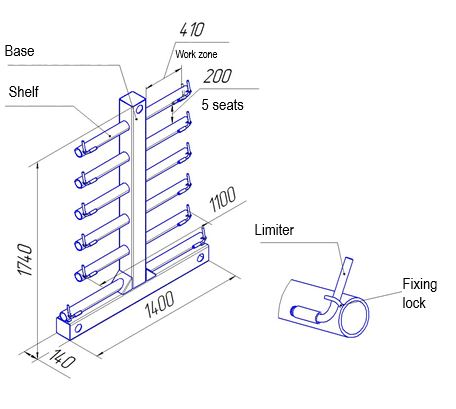 M.STL.004 Housing storage rack