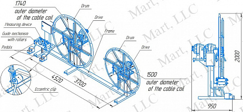 M.ST.072 Cable measuring Coiler wheel 