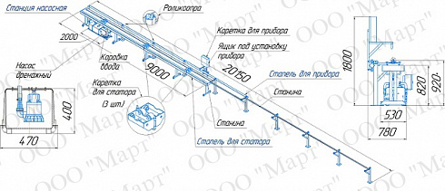 М.СТ.023 Стапель стенда измерения прямолинейности статора 