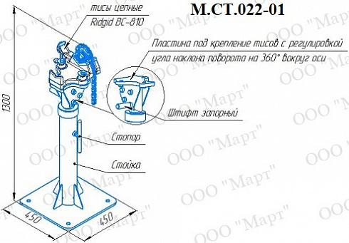 М.СТ.022 Стенд разборки гидрозащиты 
