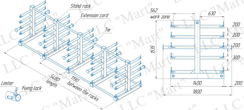 M.STL.007 Housing storage rack