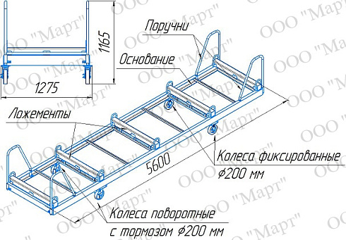 М.Т.031 Тележка для перевозки УЭЦН