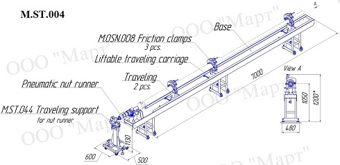 M.ST.004 End piece removal bench
