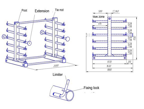 M.STL.002 Housing storage rack