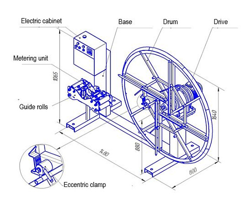 M.ST.009 Cable extensions reeling unit