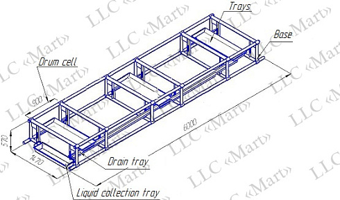 M.STL.014 Cable drums rack 