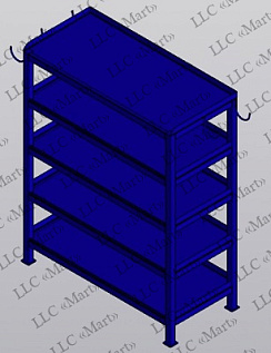 M.STL.025 Storage rack for accessories, mats and sleeves