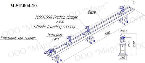 M.ST.004 End piece removal bench