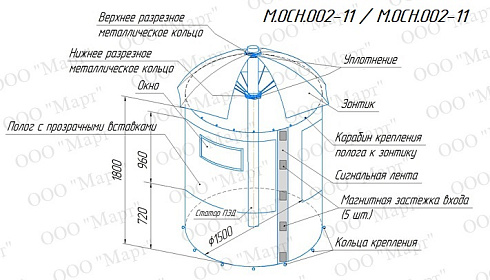 М.ОСН.0001 (-10), М.ОСН.0002 (-10) Укрытие монтажника