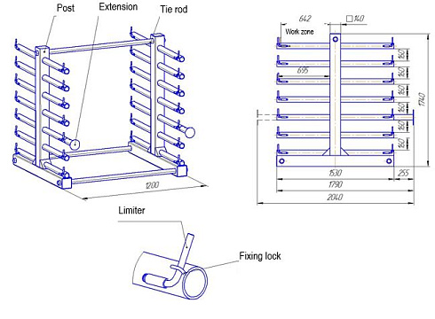 M.STL.001 ESP housing storage rack