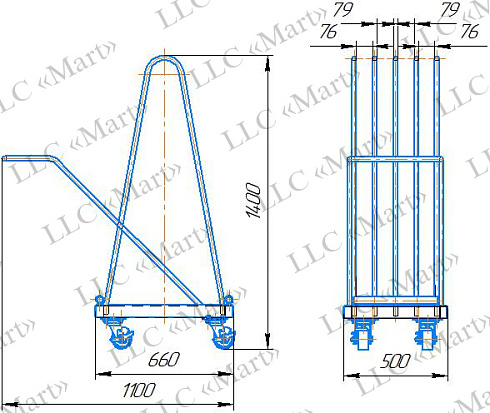 M.T.013 Transfer trolley for cable extensions